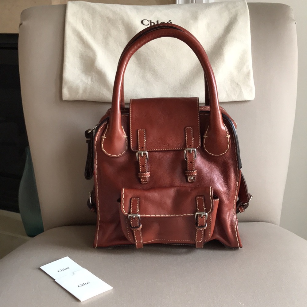 Chloe Edith Tote - Whiskey